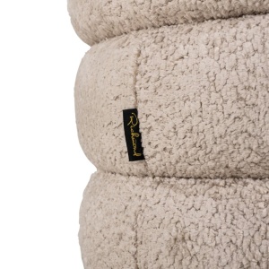 TABURET CU SPATIU DE DEPOZITARE ADELE SHEEP NATURE 01, S4615, CONFECTIONAT DIN 100% POLIESTER, LEMN, PLACAJ SI SPUMA - Img 5