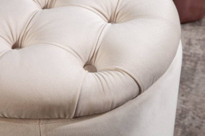 TABURET CU SPATIU DEPOZITARE, BAROCK BEIGE, COD 40738, DIN CATIFEA - Img 4