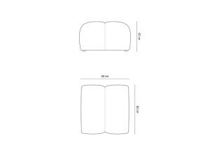 TABURET DIANA, 60 CM, DIVERSE CULORI SI MATERIALE, DESIGN DEOSEBIT - Img 20