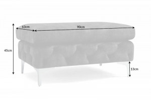 TABURET/MASUTA DE CAFEA, BAROCK 90CM, CATIFEA SI SUPORT DIN LEMN MASIV - Img 5