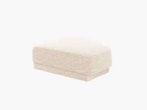 TABURET MILEY, BEJ DESCHIS, CU TAPITERIE DIN TEXTIL CHENILLE HAGA, MICADONI