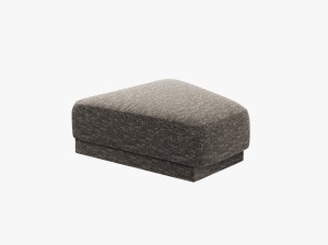 TABURET MILEY, GRI, CU TAPITERIE DIN TEXTIL CHENILLE HAGA, MICADONI