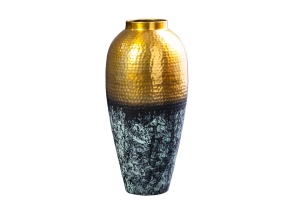 VAZA, ORIENT XL 75CM, METAL, AURIU, REALIZAT MANUAL, ARTIM GROUP SELECTION - Img 7