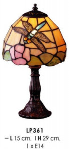VEIOZA DEOSEBITA TIFFANY, COD LP361, DIN METAL SI STICLA