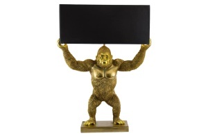 VEIOZA KING APE 65CM, REALIZAT DIN POLIRASINA, CULOARE NEGRU/ARGINTIU, REALIZAT MANUAL, ARTIM GROUP SELECTION - Img 2
