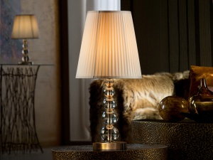 VEIOZA MERCURY, 61 CM, SAMPANIE/ALAMA/BEJ, DIN STICLA, ALAMA SI TEXTIL, STIL MODERN - Img 4