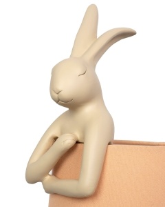 VEIOZA RABBIT PEACU 50, PORTOCALIU PIERSICA, CONFECTIONATA DIN RASINA SI METAL, STIL MODERN - Img 2