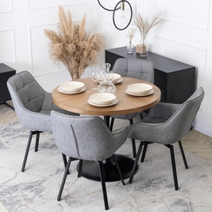 10 BUCX MASA CAFENEA 100CM, ARTIM MEBLE, REALIZATA DIN MDF METAL, DIVERSE NUANTE, STIL MODERN - Img 6