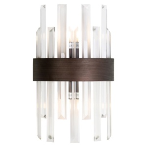 APLICA AVAN BRONZ, ML-0019, CONFECTIONATA DIN METAL SI STICLA SECURIZATA, STIL MODERN - Img 1