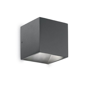APLICA DE EXTERIOR RUBIK AP1 D10 ANTRACITE 4000K, IDEAL LUX