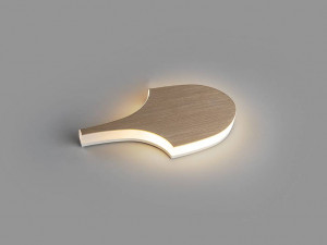 APLICA SEREA, 24 CM, AURIU/OPAL, DIN METAL, ALUMINIU SI METACRILAT, STIL MODERN - Img 2