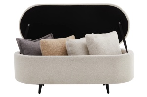 BANCA CU SPATIU DEPOZITARE, VOQUE 110CM, MATERIAL BOUCLE, ARTIM GROUP SELECTION - Img 3
