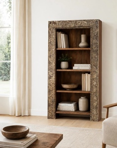 BIBLIOTECA ELEGANTA VEDA 98CM, LEMN DE MANGO, ARTIM GROUP SELECTION - Img 2