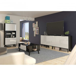 BIBLIOTECA SVEN 4D( SVN-10) DIVERSE VERSIUNI DIN PLACI LAMINATE SI LEMN VLD - Img 8