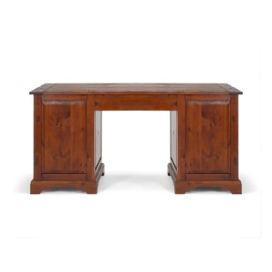 BIROU DE LUX CATANA 160CM, DIN LEMN MASIV, CULOARE MARO, ARTIM SELECTION - Img 5