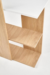 BIROU FINO, STEJAR AURIU/ALB, DIN MDF LAMINAT, STIL MODERN - Img 6