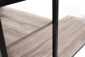 BIROU MODERN, ACCENT-16 DIN METAL SI MDF,DESIGN INDUSTRIAL - Img 2