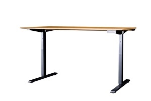 BIROU REGLABIL PE INALTIME, PROFESIONAL, 120CM, DIN LEMN DE STEJAR SI METAL, INVICTA INTERIOR