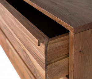 BUFET 150CM, NATURAL, LEMN MASIV DE ACACIA, PRODUS REALIZAT MANUAL GINER Y COLOMER - Img 3