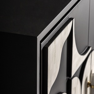 BUFET ATHY 160CM, DIN FURNIR DIN LEMN, MDF SI METAL, DESIGN CONTEMPORAN, VICAL HOME - Img 7