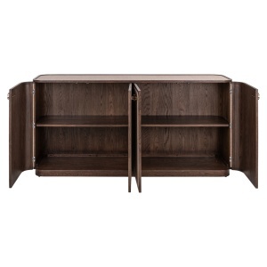 BUFET DINING WILLOX, REALIZAT DIN METAL, LEMN DE STEJAR, MDF SI IN, CULOARE BEJ, DESIGN DEOSEBIT, RICHMOND INTERIORS - Img 2