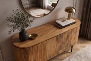 BUFET GATSBY140CM, REALIZAT DIN LEMN DE MANGO, DE CULOARE MARO, ARTIM GROUP SELECTION - Img 9