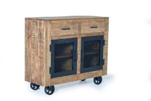 BUFET LIVING, 100CM, LEMN DE MANGO SI METAL, REALIZAT MANUAL, ARTIM GROUP SELECTION - Img 2