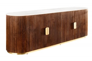 BUFET LIVING, 180CM, LEMN MASIV DE MANGO, MARMURA SI METAL, ARTIM GROUP SELECTION - Img 7