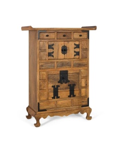 BUFET LIVING CORINTH 91CM, DIN LEMN DE MANGO, CULOARE NATUR MIERE, ARTIM GROUP SELECTION