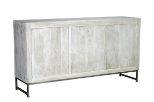 BUFET LIVING MYKONOS 150CM, DIN LEMN DE MANGO, CULOARE ALB ANTICHIZAT, ARTIM GROUP SELECTION - Img 3