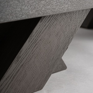 BUFET RIZE 210CM, LEMN DE STEJAR DE CULOARE NEAGRA, STIL ART DECO, VICAL HOME - Img 5
