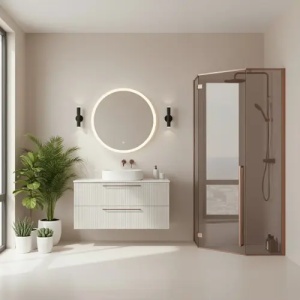 CABINA DE DUS DIAMOND 90X90, CUPRU PERIAT, CU CADITA DIAMOND NEAGRA, CALITATE SUPERIOARA - Img 3
