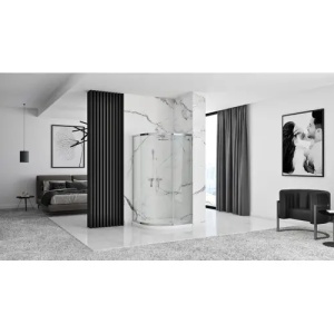 CABINA DE DUS LOOK 80X80, CROM, CU CADITA DE DUS ALBA, CALITATE SUPERIOARA - Img 2