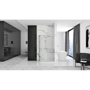 CABINA LOOK 80X100, CROM + CADA DE DUS LOOK ALBA, CALITATE SUPERIOARA - Img 3