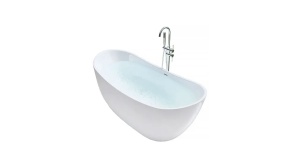 CADA DE BAIE FREESTANDING FERRANO, 160 CM, ALB, DIN ACRIL, CALITATE SUPERIOARA - Img 6