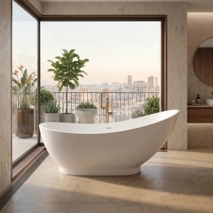 CADA DE PODEA FREESTANDING, SORENTO 180 CM, DIN ACRIL, CALITATE SUPERIOARA - Img 2