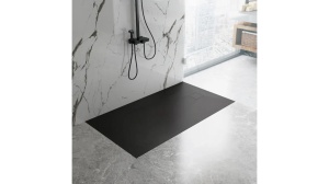 CADITA DE DUS REA MAGNUM, 100x80 CM, NEGRU, DIN COMPOZIT, CALITATE SUPERIOARA - Img 6
