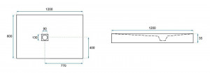 CADITA DE DUS, REA ROCK, GREY, 80x120, DESIGN MODERN, CALITATE SUPERIOARA, REA - Img 7
