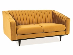 CANAPEA ASPREY 2, CURRY BLUVEL 68/WENGE, TAPITERIE DIN CATIFEA SI PICIOARE DIN LEMN