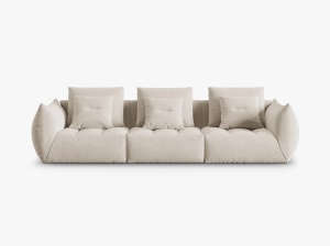 CANAPEA BLOOM, 4 LOCURI, 332 CM, DIVERSE CULORI SI MATERIALE, DESIGN DEOSEBIT - Img 6