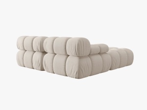 CANAPEA/COLTAR MODULAR BELLIS, 3 LOCURI, 188 CM, BEJ DESCHIS 23, TAPITERIE DIN CATIFEA 3D, DESIGN DEOSEBIT - Img 3