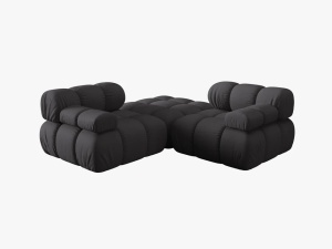 CANAPEA/COLTAR MODULAR BELLIS, 3 LOCURI, 188 CM, ESPRESSO 15, TAPITERIE DIN CATIFEA 3D, DESIGN DEOSEBIT - Img 3