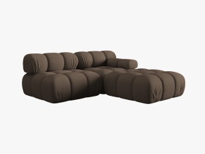 CANAPEA/COLTAR MODULAR BELLIS DREAPTA, 3 LOCURI, 282 CM, MARO 40, TAPITERIE DIN CATIFEA 3D, DESIGN DEOSEBIT - Img 2