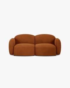 CANAPEA CU 2 LOCURI BLAIR, 194X 95, SCORTISOARA, CU TAPITERIE DIN TEXTIL CATIFEA CASINO, MICADONI