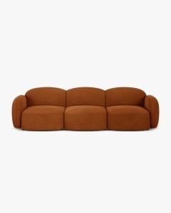 CANAPEA CU 3 LOCURI BLAIR, 274X 95, SCORTISOARA, CU TAPITERIE DIN TEXTIL CATIFEA CASINO, MICADONI