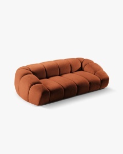 CANAPEA CU 3 LOCURI DIANA, CARAMIZIU, 234X114 CM, TAPITAT CU TAPITERIE DIN TEXTIL STRUCTURAT BUBBLE, MICADONI - Img 3