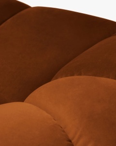 CANAPEA CU 3 LOCURI DIANA, SCORTISOARA, 234X114 CM, TAPITAT CU TAPITERIE DIN TEXTIL CATIFEA SALVADOR, MICADONI - Img 4