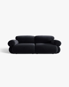 CANAPEA CU 3 LOCURI, OPHELIA, ALBASTRU ROYAL, 217 CM, CU TAPITERIE DIN TEXTIL CATIFEA VENUS, MICADONI