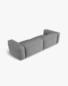 CANAPEA CU 4 LOCURI, MARTINA, GRI GRAFIT, 320 CM, CU TAPITERIE DIN TEXTIL BOUCLE MONET, MICADONI - Img 3