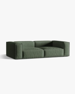 CANAPEA CU 4 LOCURI, NURIA VERDE MUSCHI, 250X110 CM, TAPITAT CU TAPITERIE DIN TEXTIL STRUCTURAT LIBERTY, MICADONI - Img 2